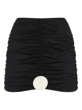 La Reveche Lilibet ruched miniskirt - Black