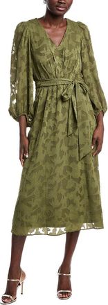 Anne Klein Floral Clip Midi Dress