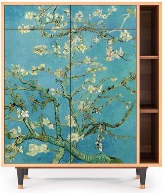 StoryZ Aparador azul 2 cajones y 2 puertas L 94 cm