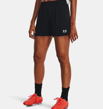 Under Armour Trainingsshorts UNDER ARMOUR UA WS CH. KNIT SHORT, Damen, Gr. XS, N-Gr, weiss (schwarz,, wei&szlig;), Obermaterial: 100% Polyester, Hosen Trainingsshorts