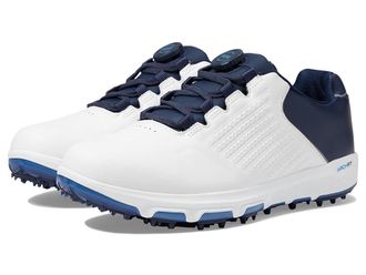 Skechers Pro 6 SL-Twist Mens Shoes White/Navy.Blue : 11.5 D - Medium, Lace/Leather/Textile