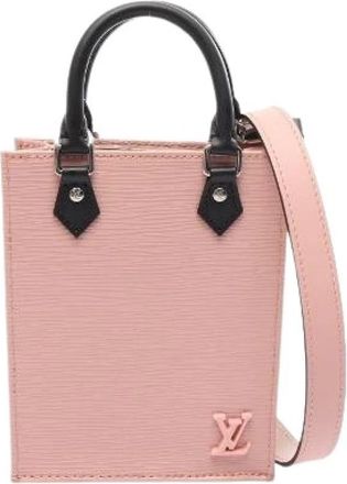 Louis Vuitton Pre-owned Petit Sac Plat Epi 2way Handbag - Dames - Vintage Mini Tas - Roze - ONE Size - Vintage