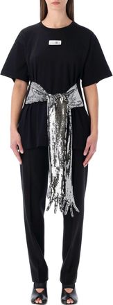 Maison Margiela T-shirts en polos zwart