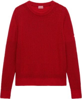 Kenzo Maglia girocollo Boke Flower - Heren - Ronde hals truien - Rood - L - Katoen - Truien & Vesten
