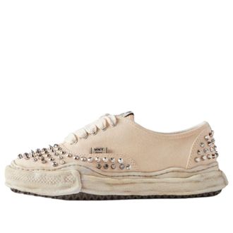 Miharayasuhiro Baker OG Sole Studded Canvas Low White A13FW736-WHT