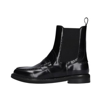Stefano Lauran Enkellaarsjes - Dames - Schoenen - Zwart - Maat: 39 EU Leer