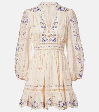 Zimmermann Patience floral linen minidress