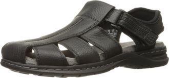 Dr. Scholls Shoes Mens Gaston Fisherman Sandal, Black, 6.5 UK