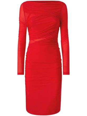 Pinko gathered dress - women - Polyamide/Elastane - M