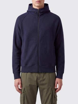 Stone Island Virgin Wool Knit Full-Zip Hoodie with Logo Patch