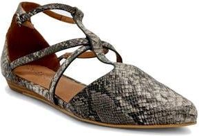 Chelsea Crew Gadget Caged Flat in Snake at Nordstrom Rack, Size 10