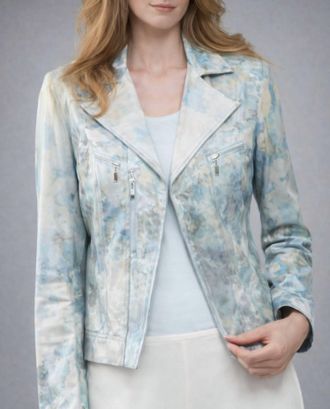 Insight Metallic Jacket In Blue Mist