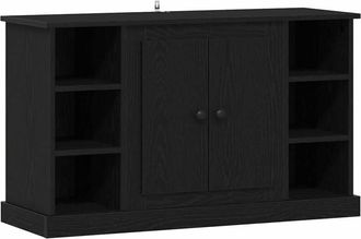 vidaXL Sideboard Black Oak 100 x 35.5 x 60 cm Engineered Wood vidaXL