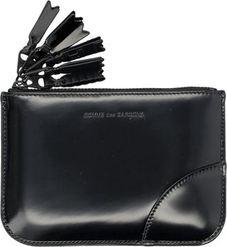Comme Des Gar&ccedil;ons Zipper Medley Portemonnee - unisex - Portefeuilles - Zwart - ONE Size - Leer - Accessoires