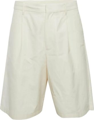 Prada Geplooide bermuda shorts - Wit