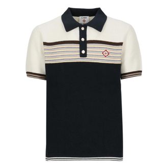 Casablanca Maw 26Kw 149101 Poloshirt - Heren - Polos - Blauw - L - Katoen - Tops