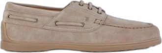 Tod's Suede Driving Moccasins - Heren - Bootschoenen - Beige - 45 EU - Leer - Schoenen