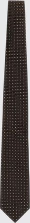 Tom Ford Cravatta in seta con motivo a pois e larghezza 7,5 cm