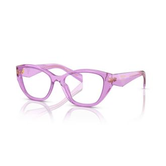 Prada 21zv Vista Translucent Lavender Cat-Eye Eyeglasses