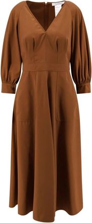 Max Mara Maxi Kleedjes - Dames - Casual kleedjes - Bruin - M - Kleedjes