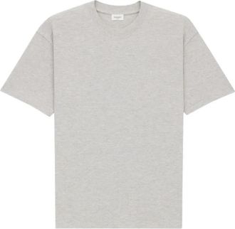 Saint Laurent Cassandre T-shirt met ronde hals - Heren - T-shirts - Grijs - S - Katoen - Tops