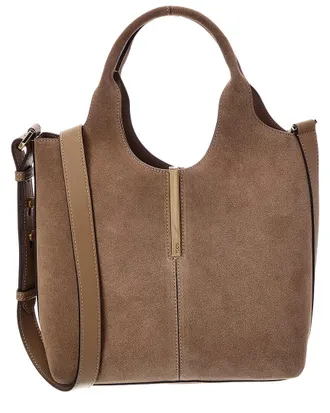 Tod's Tods Logo Mini Suede Tote