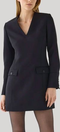 Veronica de Piante Elsie Long Sleeve Dress In Black