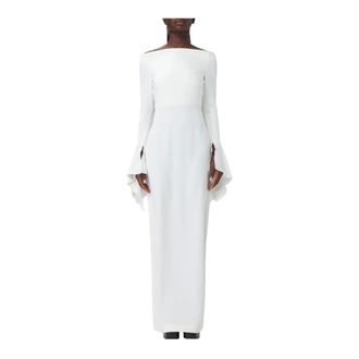 Solace London Elegant Formal Dress with Long Sleeves and Straight Silhouette