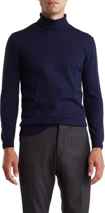 Tom Baine Performance Turtleneck Sweater in Navy at Nordstrom Rack, Size Xx-Large