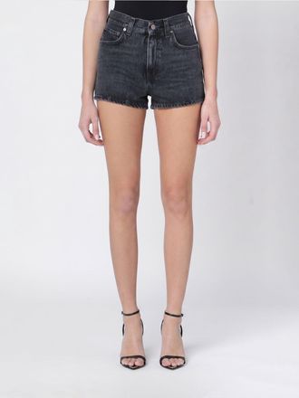 Haikure Pantaloncini in denim di cotone a vita alta con design a cinque tasche
