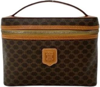 Celine Pre-owned Borsa in Tela e Pelle Macadam - - Pre-owned - Donna - Marrone - ONE SIZE