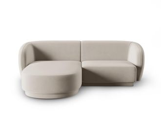 CXL by Christian Lacroix Sof&aacute; esquinero modular izquierdo 3 plazas de terciopelo beige