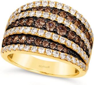 Le Vian Ladies Chocolate Diamonds Rings set in 14K Honey Gold TSTG 68