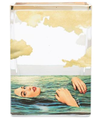Seletti Toiletpaper Sea Girl vase - unisex - glass - OS - Yellow