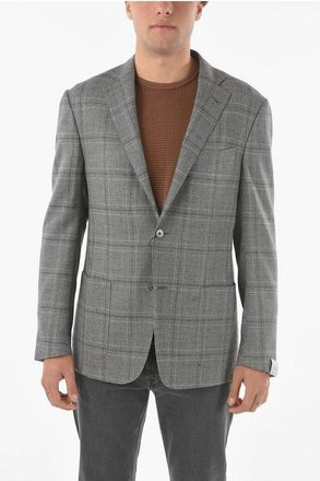Corneliani 2 Button GATE Tartan Motif Blazer size 54