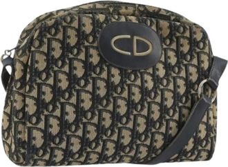 Dior Pre-owned Borsa a Spalla Trotter Vintage in Tela - - Pre-owned - Donna - Blu - ONE SIZE