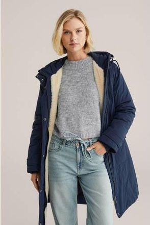 WE Fashion parka donkerblauw