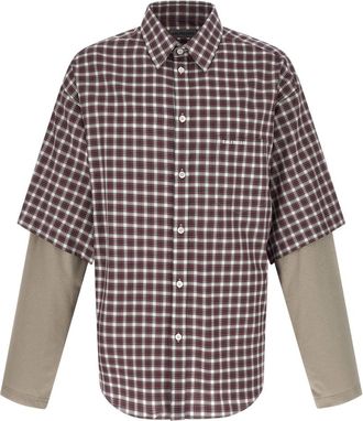 Balenciaga Red Wrong Sleeve Shirt
