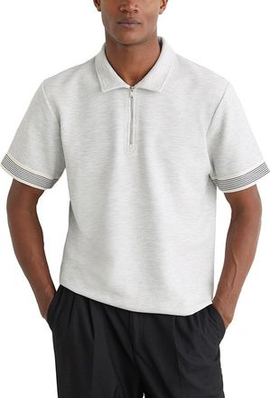 Reiss Bruno Half Zip Tape In Pullover