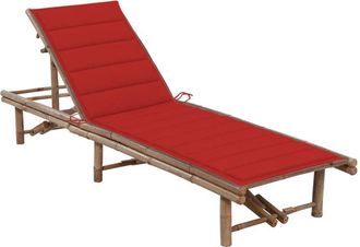 vidaXL Tumbona De Jard&iacute;n Con Coj&iacute;n Bamb&uacute; Vidaxl