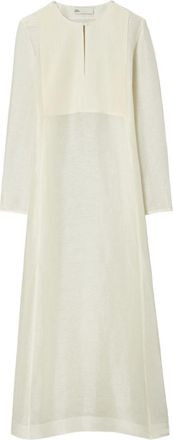 Tory Burch Linen And Silk Long Kaftan-Donna