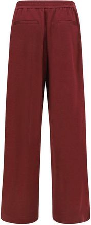 Brunello Cucinelli Cotton-Silk Blend Joggers - Bordeaux