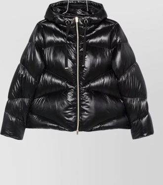 Herno quilted drawstring hood down jacket