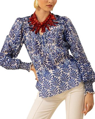 Hale Bob Silk-Blend Cheyenne Blouse