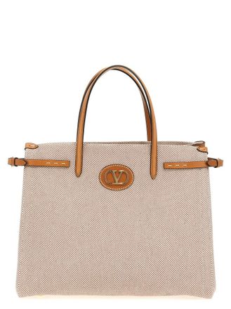 Valentino Garavani Beige Antibes Medium Tote
