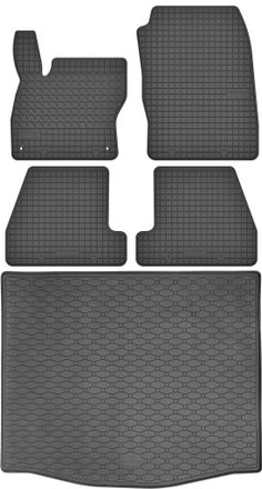 OEM Juego De Alfombrillas De Goma Para Coche Y Maletero Para Ford Focus Iii Mk3 Hatchback (2011-2018)