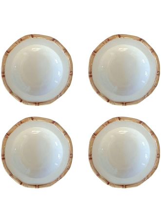 Les-Ottomans Set di 4 piatti di zuppa - Bianco