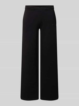 Review Straight Fit Sweatpants aus Baumwoll-Mix mit Logo-Print in Black, Gr&ouml;&szlig;e XL