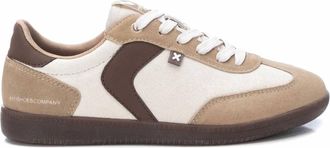 Xti Womens Suede Leather Sneakers In Brown
