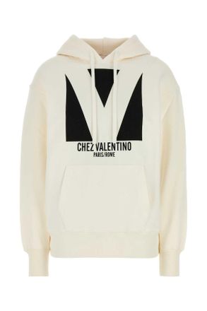 Valentino Garavani Ivory Cotton Sweatshirt
